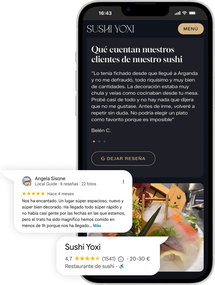resenas clave en restaurantes fenix byte diseno web madrid
