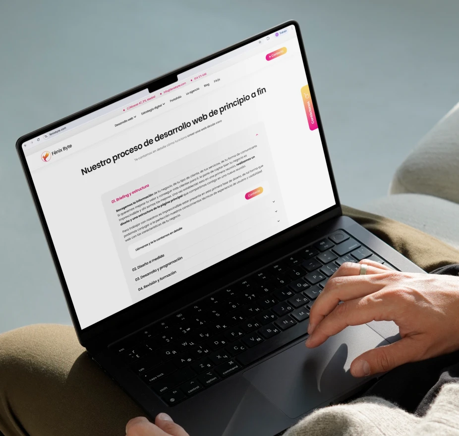 agencia de diseño web en madrid fenix byte