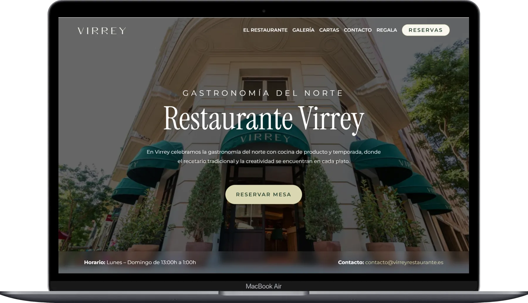 Restaurante Virrey portatil