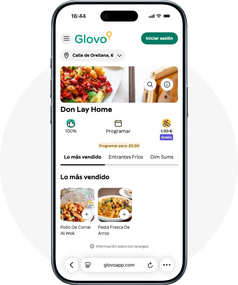 delivery en web de restaurante