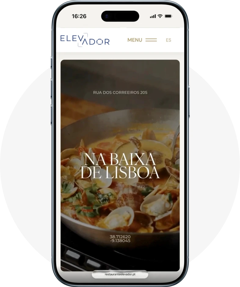 multi idioma en web de restaurante