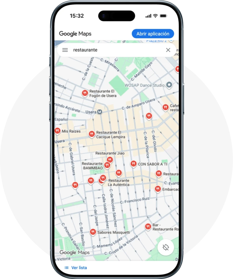 tu web de restaurante compite en google maps no en rrss