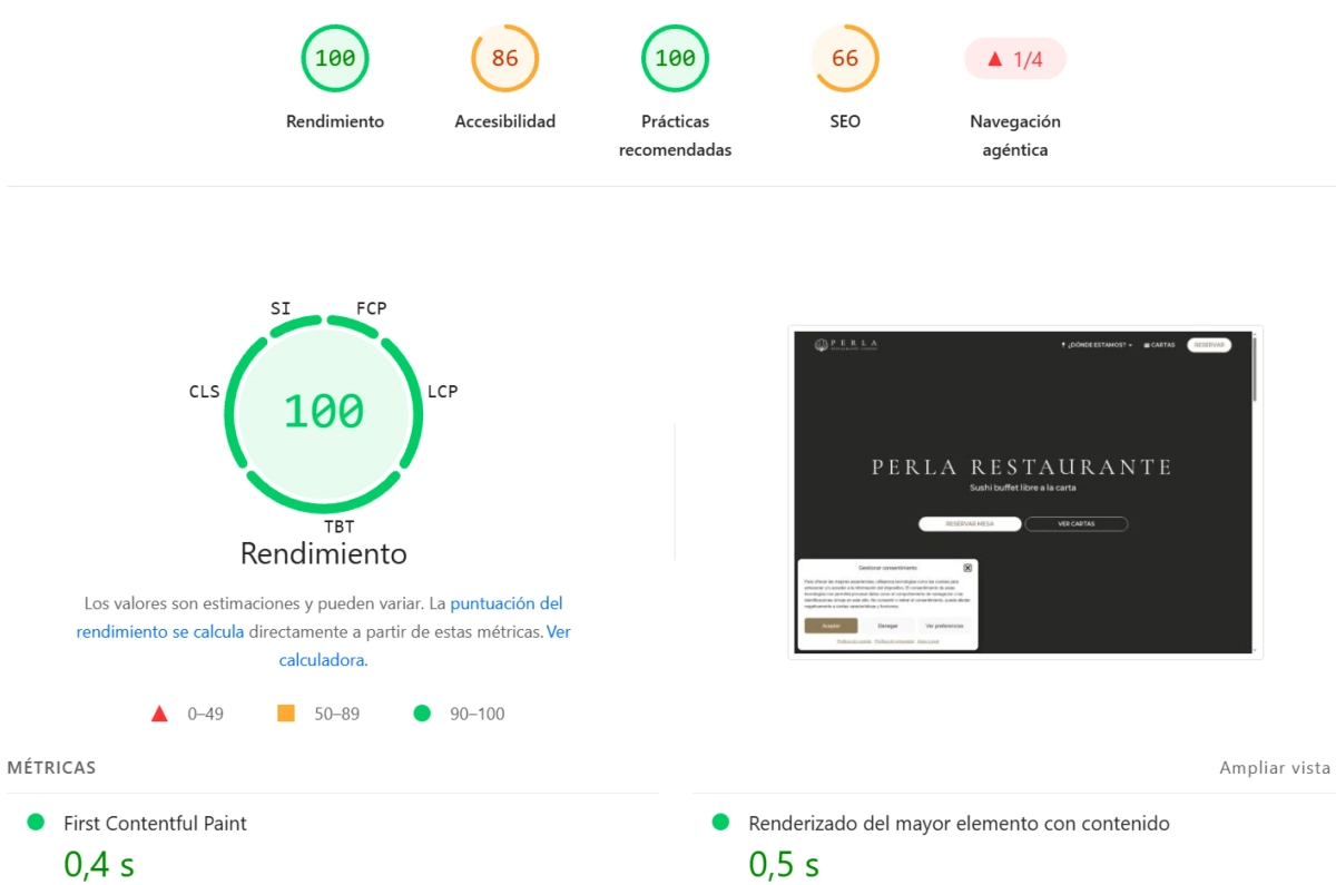 Perla optimizacion